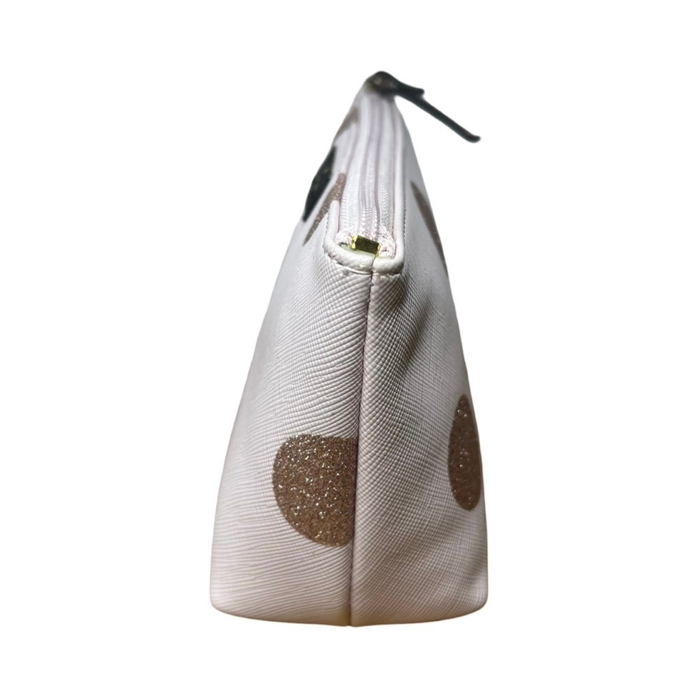 Kate Spade Haven Lane Little Shiloh Plum Dawn Glitter Dot Cosmetic Pouch NWT - Picture 2 of 6
